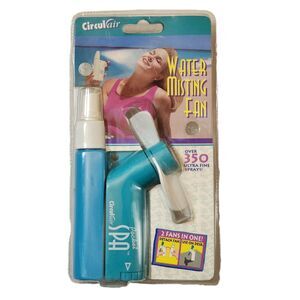 Vintage CirculAir Pocket Spa Water Misting Fan #1251 Sealed Battery Operated